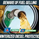 Beware of Fuel gelling graphic
