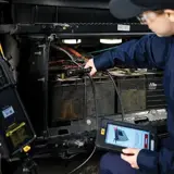 technician working on truck